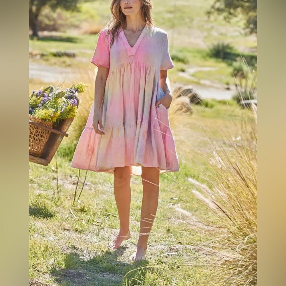 9seed Tie Dye Swing Dress Size Small